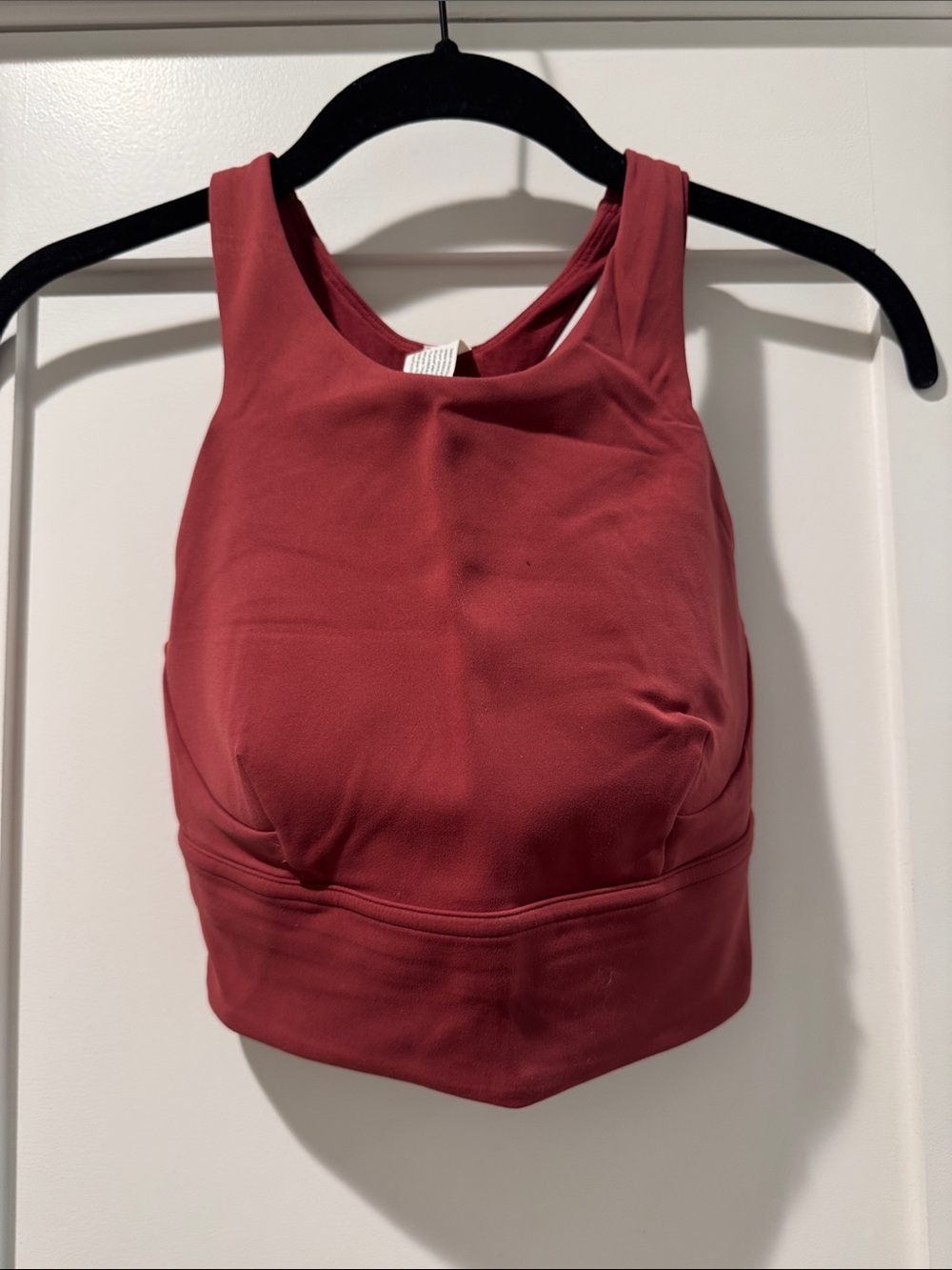 lululemon athletica High-Neck Crop Bralette in Deep Rosewood